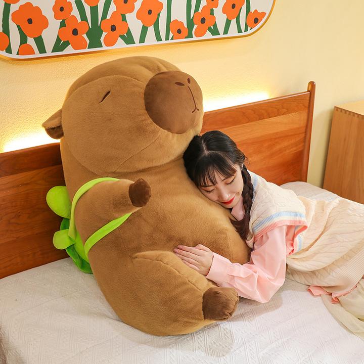 卡皮巴拉玩偶超大号公仔毛绒玩具水豚抱睡抱枕娃娃生日礼物
