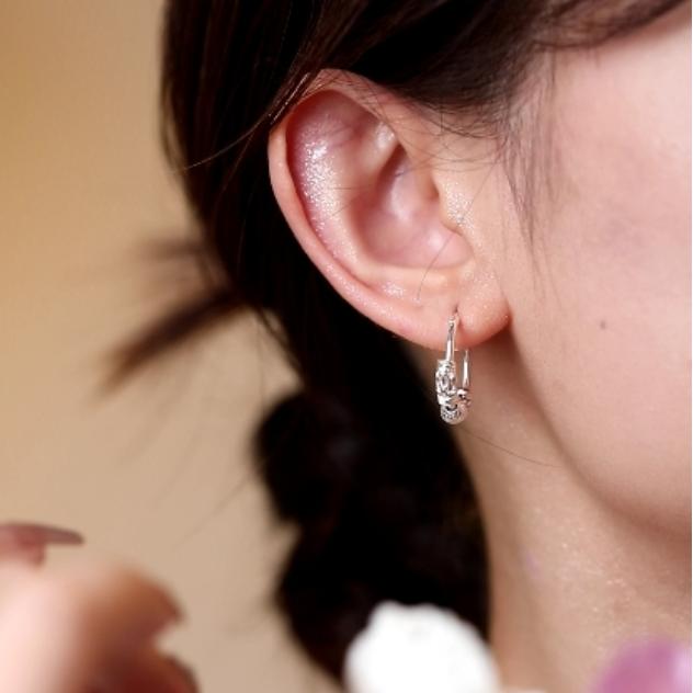 铜合金耳饰  【路路通耳环】时尚百搭正品保证复古轻奢气质素款ins