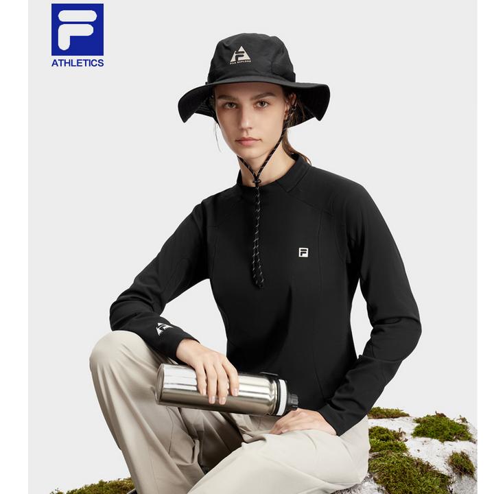 【断码量少】Fila/斐乐女速干跑步欧若风运动长袖T恤 A11W417201