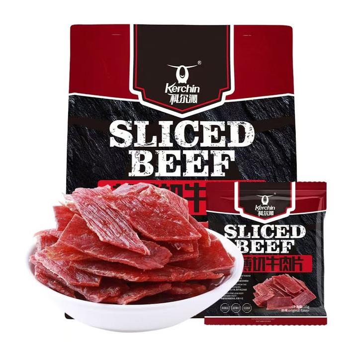 【会员商店】科尔沁 超薄切牛肉片低温慢烤牛肉干高蛋白零食
