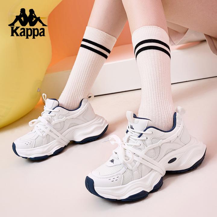 Kappa卡帕秋冬新款厚底老爹鞋增高休闲鞋百搭潮运动鞋K0E45MC37CJ