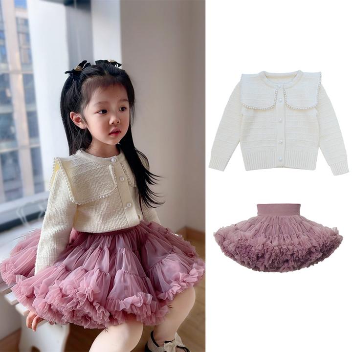 童装2025女童针织开衫上衣春秋款儿童毛衣外套小女孩韩版针织衫