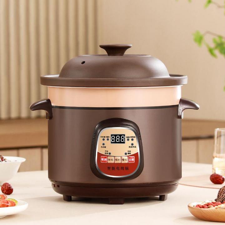 炖锅全自动家用紫砂煲汤养生陶瓷煮粥预约大容量炖汤砂锅神器