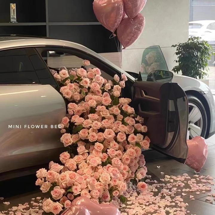 提车仪式鲜花布置仪式感上海送花速递同城老婆女友爱人上门布置