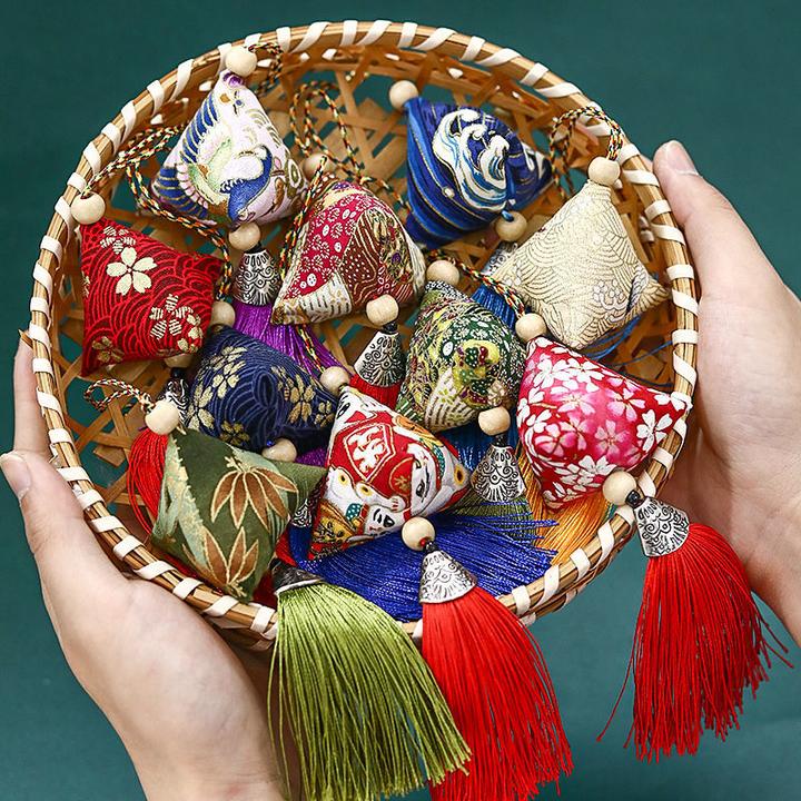 【拍一发五】香包随身携带艾草粽子香囊挂件风然包手工缝制随身包