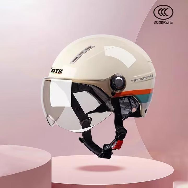 3C认证电动车头盔男女士夏季可调节头围四季通用电瓶摩托车安全帽