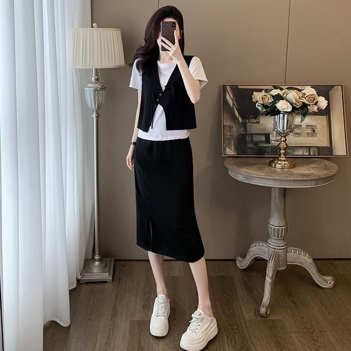 今年流行漂亮套装裙女夏季新款高级感气质减龄新中式半身裙三件套