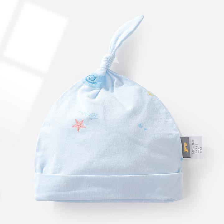 Tongtai/童泰宝宝套头帽夏季莫代尔帽新生儿婴幼儿用品