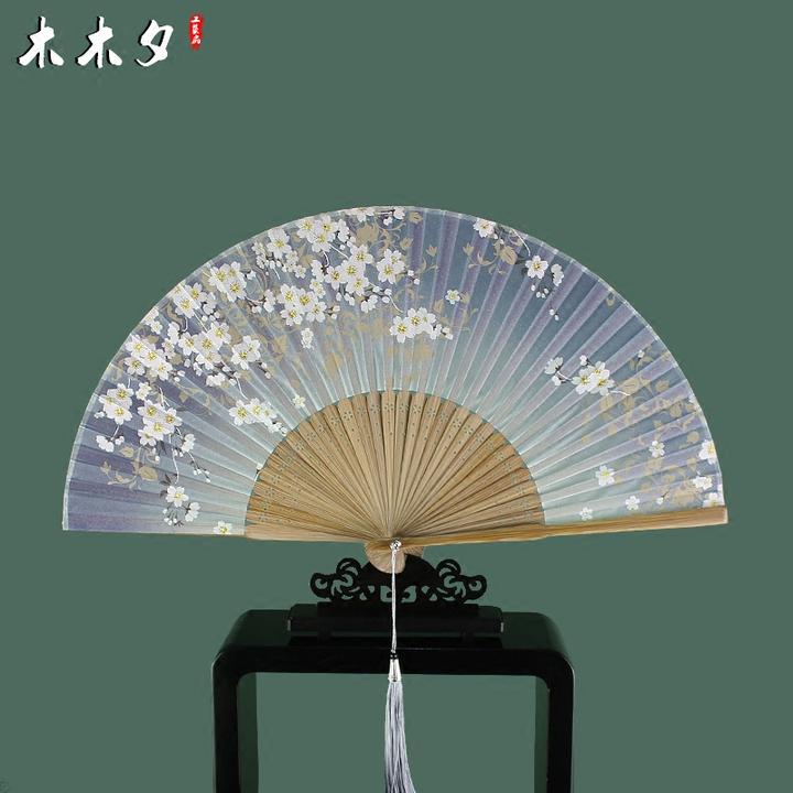 扇子折扇女式中国风古风古典汉服折扇日式工艺扇樱花折叠小扇子
