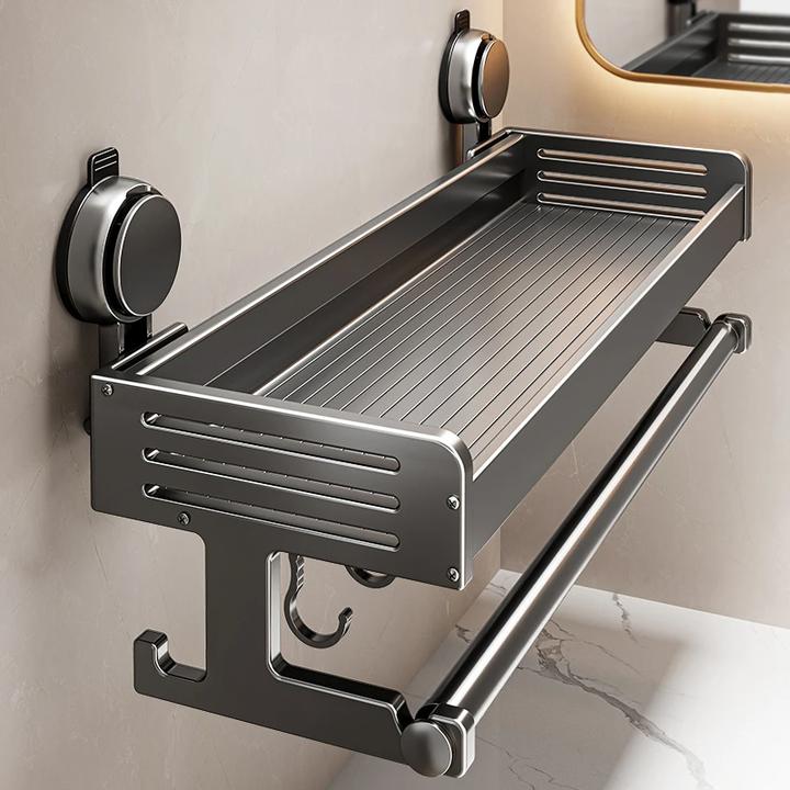 吸盘置物架浴室卫生间免打孔壁挂式挂墙上洗漱台洗手间厕所收纳架