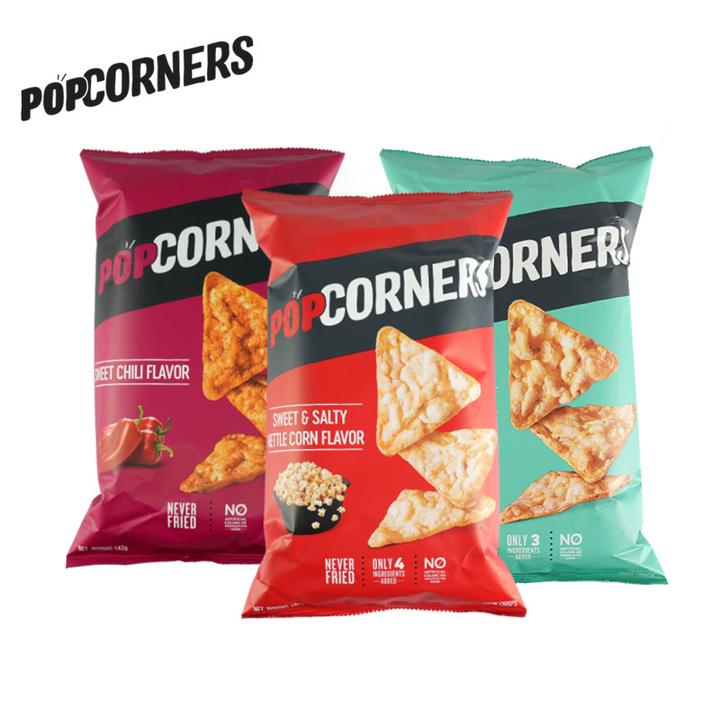 薯片玉米片PopCorners零食脆玉米片非油炸爆米花口感空气脆脆