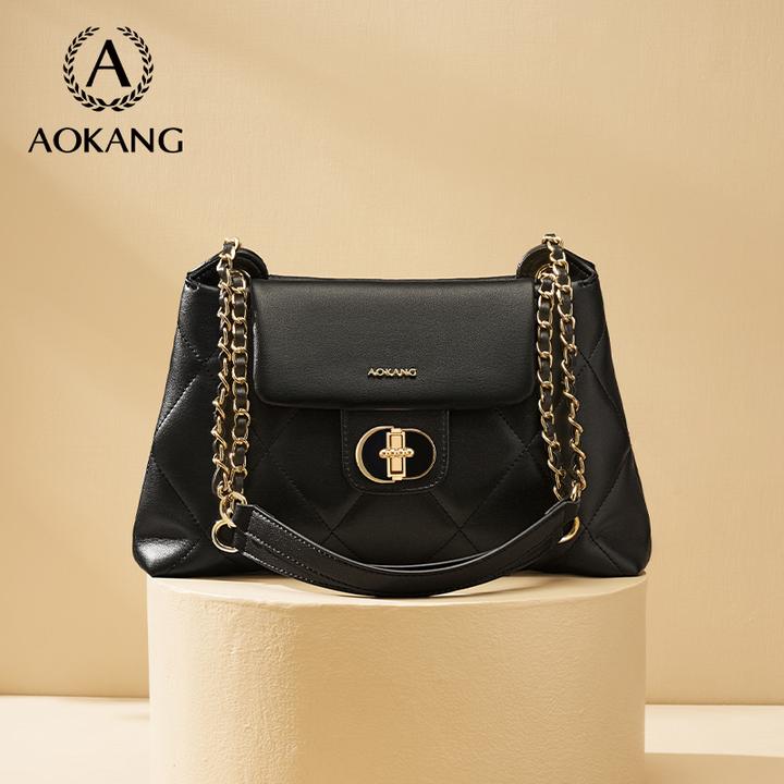 奥康包包高级感腋下链条包2024新款小众通勤包单肩斜跨大包-3011