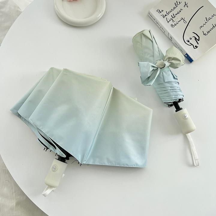 lovefuy/飞恋自动晴雨两用伞渐变小清新太阳伞防晒防紫外线遮阳伞