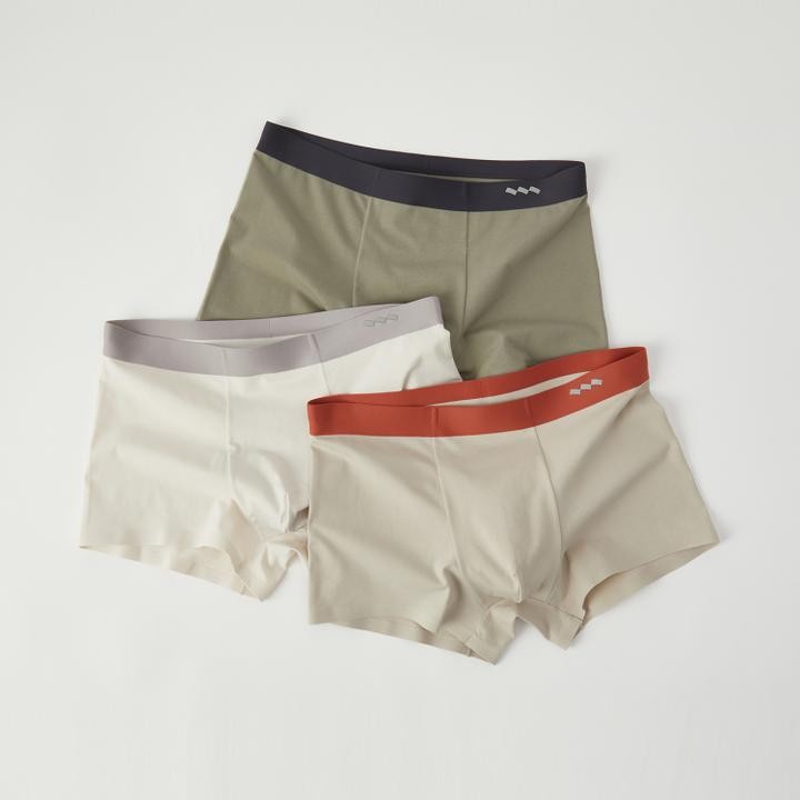 贾鲁萨加高端时尚冬季男士简约纯色不起球全棉裆透气平角内裤