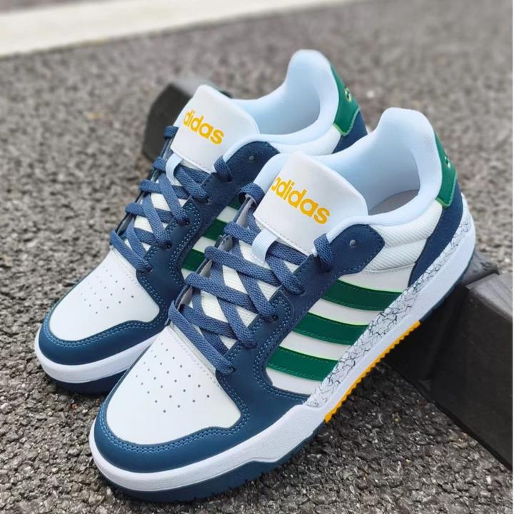 Adidas阿迪达斯三叶草Neo Entrap男女同款黄棕黑休闲板鞋官方正品