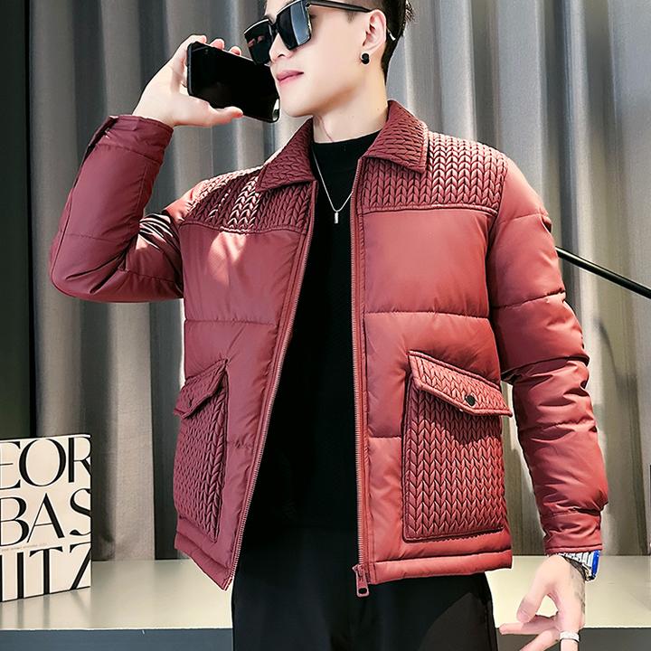 MERCUTON姆尔丘顿冬季欧货修身棉服男新款短款棉衣冬装加厚外套