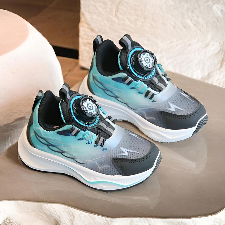 休闲鞋女跑步鞋春秋男运动童鞋网面透气男童软底小中大女童易穿脱