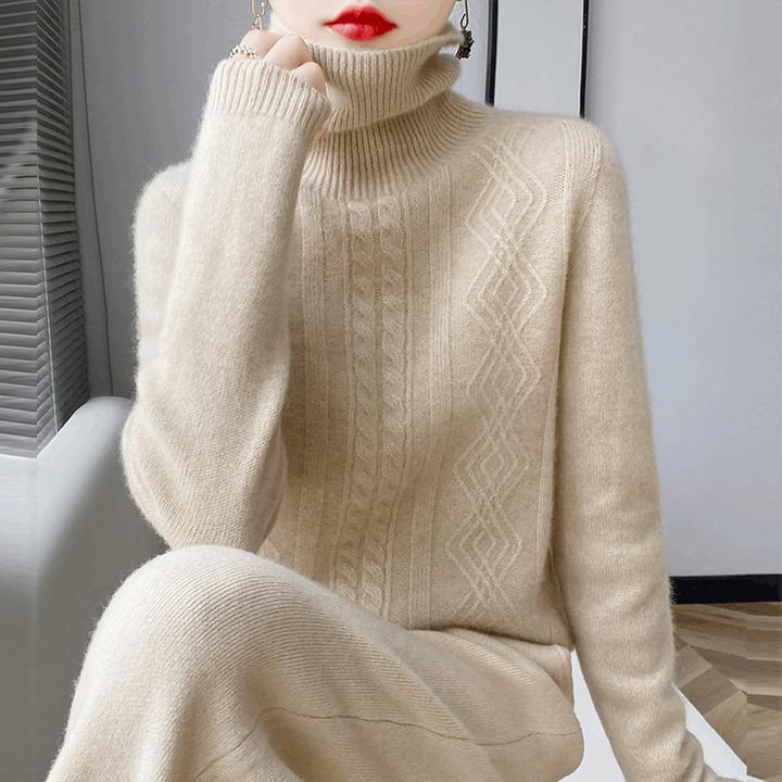 针织打底衫女秋冬季2024新款蛇年本命年衣服内搭大码红色高领毛衣