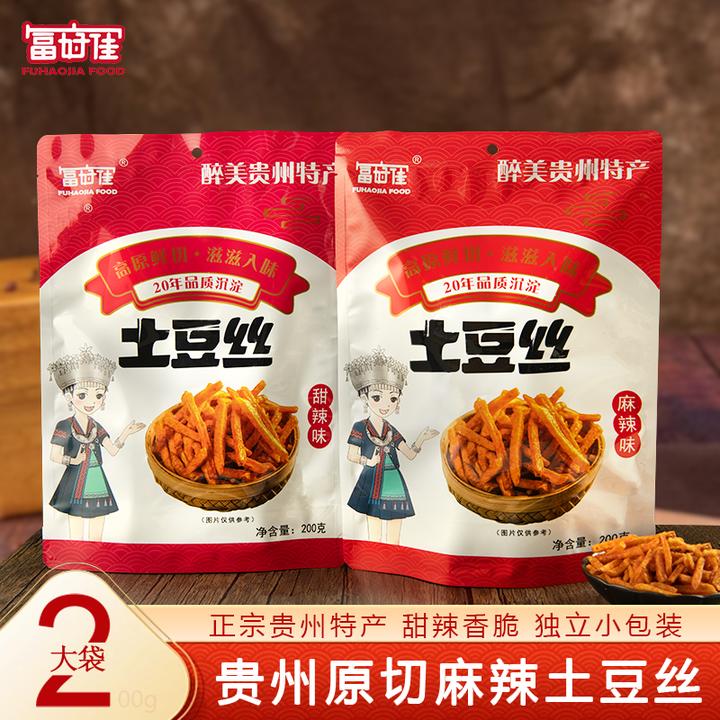 【买二送一】麻辣土豆丝富好佳甜辣味贵州特产休闲网红零食推荐解馋