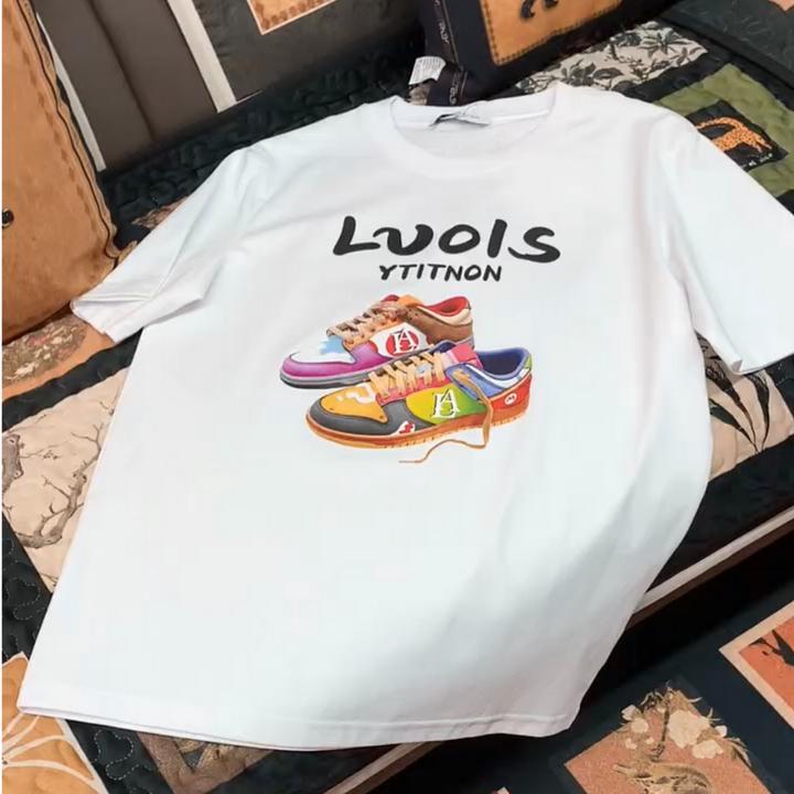 2025夏季潮流时尚百搭休闲男士圆领套头短袖丝光棉修身韩版半袖