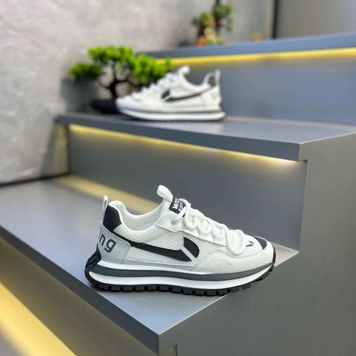 夏季新款轻奢软底潮鞋百搭透气休闲鞋软底增高网面鞋运动鞋阿甘鞋