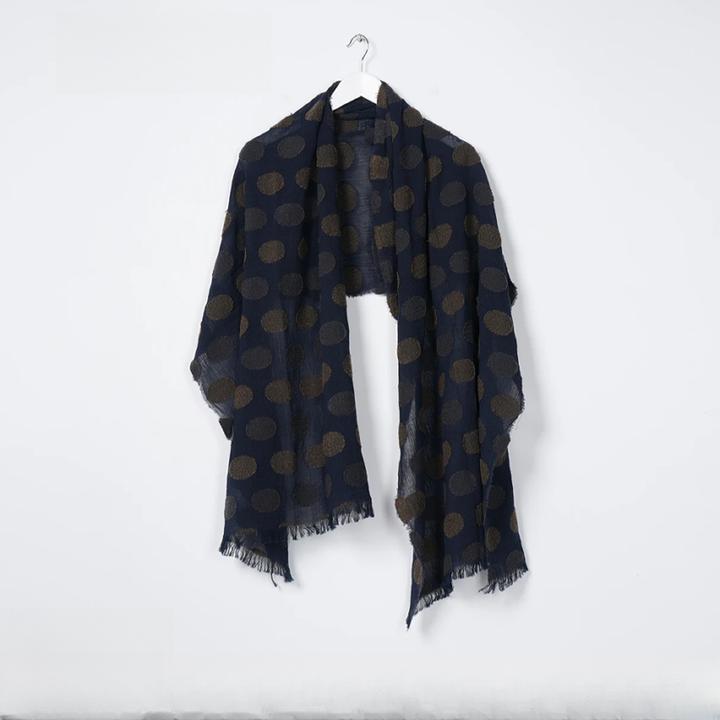 麻享【52*175cm】亚麻羊毛混纺肌理围巾古法制作长围巾披肩FSY51353