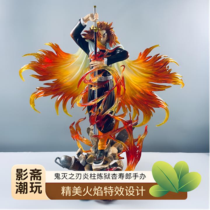 鬼灭之刃手办炼狱杏寿郎手办优质版手办鬼灭之刃炎柱手办机箱摆件