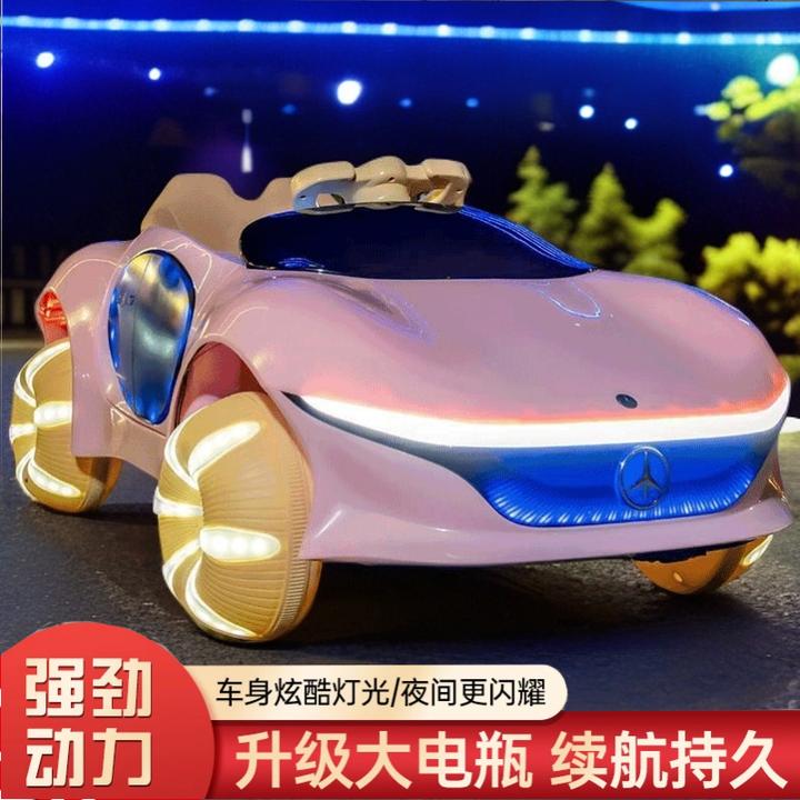 全新款奔驰儿童电动玩具概念四驱车1至6岁男女宝宝适用可遥控超酷