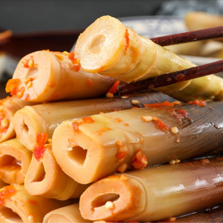 武夷山手剥笋 开袋即食 网红手剥笋 休闲小零食香辣泡椒原味500g