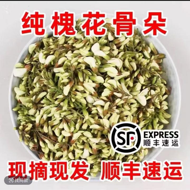 【2025新鲜洋槐花】现摘现发山野菜当季蔬菜杨槐树花骨朵苞河南特产
