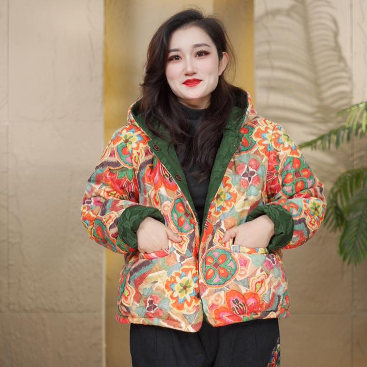 2025冬季新款大码复古棉衣