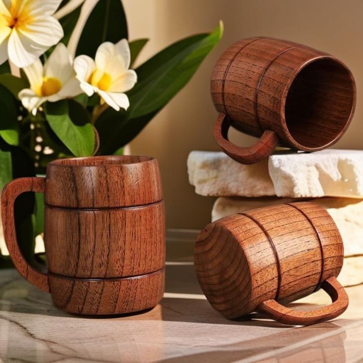 木制创意木杯环保杯子防烫实木水杯现货批发复古纯手工家用茶杯