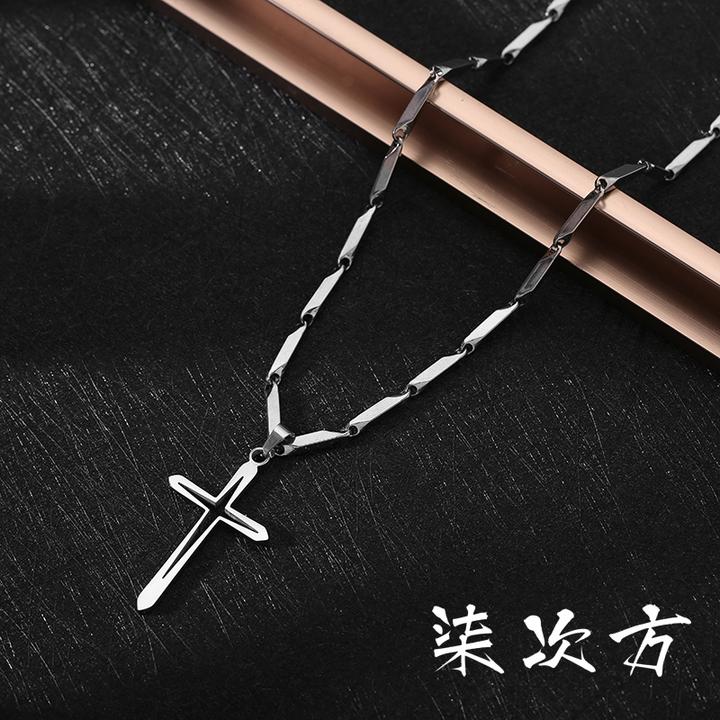 钛钢项链 十字架项链男女款轻奢小众高级感ins小众首饰生日礼物