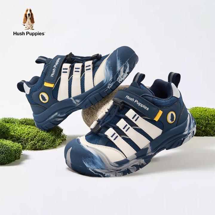 暇步士新款运动鞋男童女童防滑百搭软底透气网面户外HP5805004