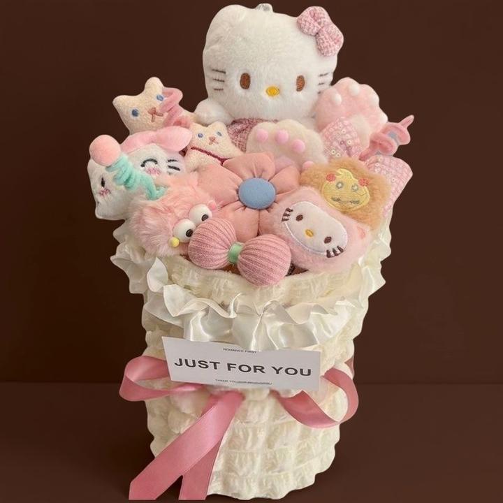 卡通花束凯蒂玉桂狗库洛米玩偶帕恰生日礼物毕业拍照女友闺蜜儿童