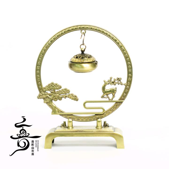 【普陀山欢喜】香炉香片套装（发货多样性一件）ZSRY0125