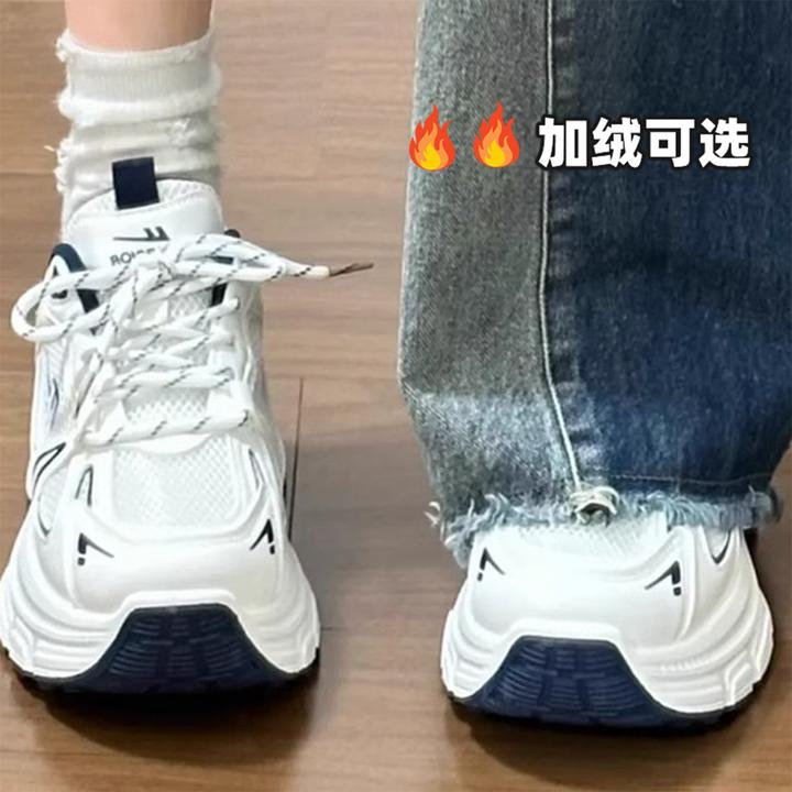 回力爆款厚底老爹鞋女款2025秋季超火老爹鞋原宿网红增高加绒鞋子