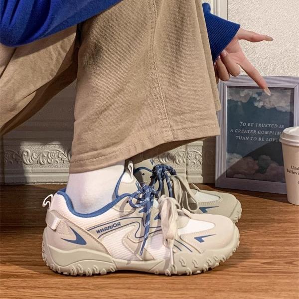 回力网面软底德训鞋子女2025新款爆款百搭chic小众潮老爹鞋休闲鞋