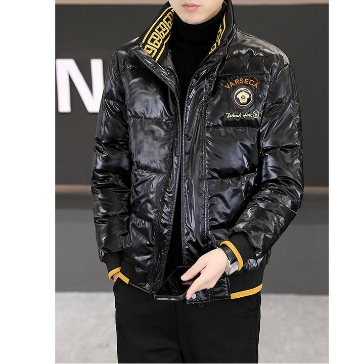 曼库帕娅冬季棉服男轻奢欧货休闲立领棉衣修身加厚保暖棉袄外套