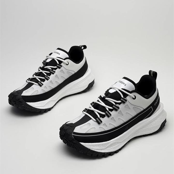 法莎尼亚休闲鞋男士薄款网面透气厚底增高时尚男鞋软底舒适老爹鞋