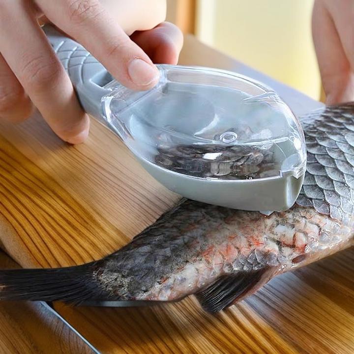 厨房工具鱼鳞刨刮器家用鱼鳞去除神器自带收纳鱼鳞盒便捷易洗刮刷
