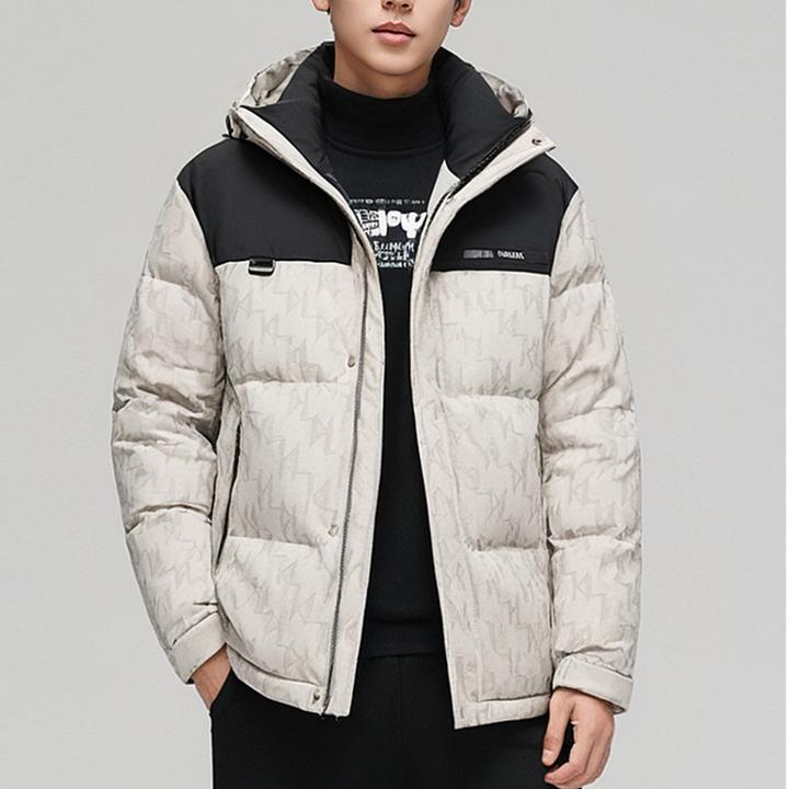 2025冬季新款男士羽绒服短款极寒时尚保暖休闲连帽加厚羽绒外套男
