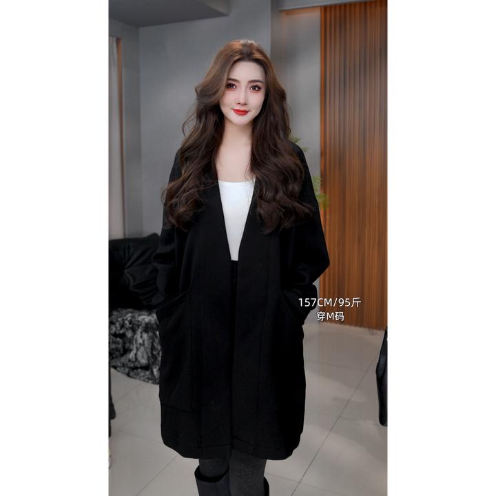 3770#新款西装式百搭时尚流苏风设计款加厚绒外套