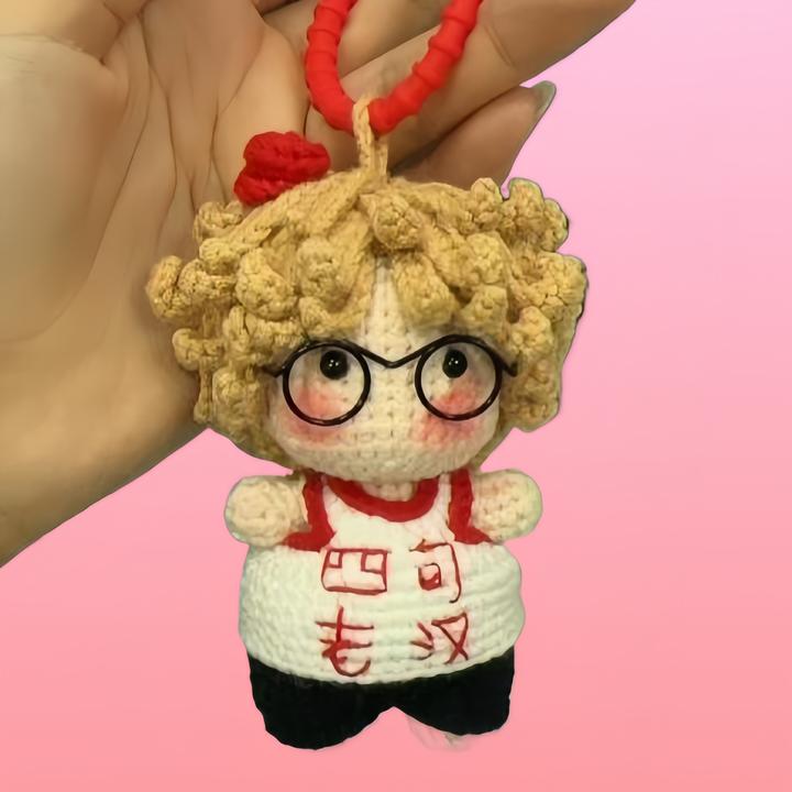 成品薛之谦周边小D纸袋人小飞船DSP毛线钩织玩偶挂件钥匙扣猪玩偶