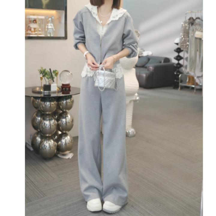 【眉开眼笑】新款卫衣外套+裤子休闲设计师套装LK2501589