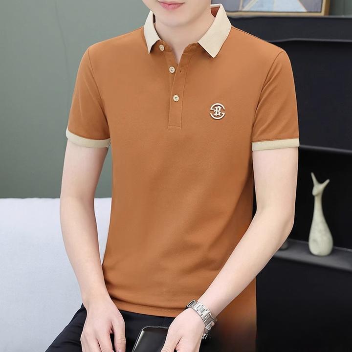 夏季Polo衫短袖男士2025新薄款翻领半袖上衣服商务休闲体恤男装潮