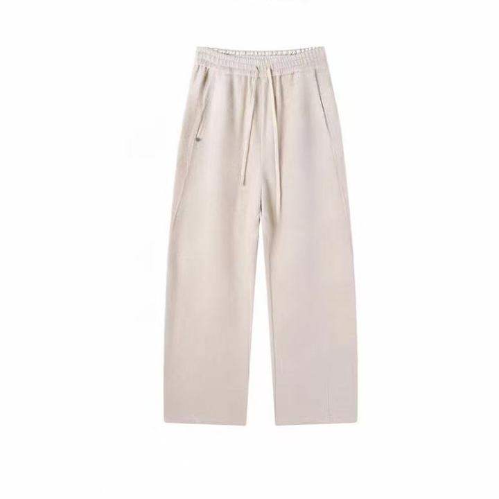 ZHUIMU.【玉露】新中式国风显瘦百搭松紧腰系带保暖阔腿裤ZM1052