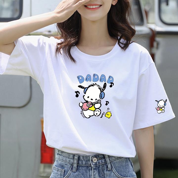 纯棉短袖2025新款女装正肩t恤时尚百搭洋气减龄显瘦修身上衣夏季