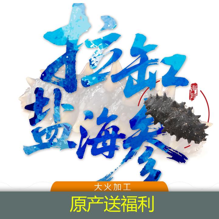 【拉缸盐】半干海参 大火 辽参大连产地海参500g/袋 （15-45头/斤）