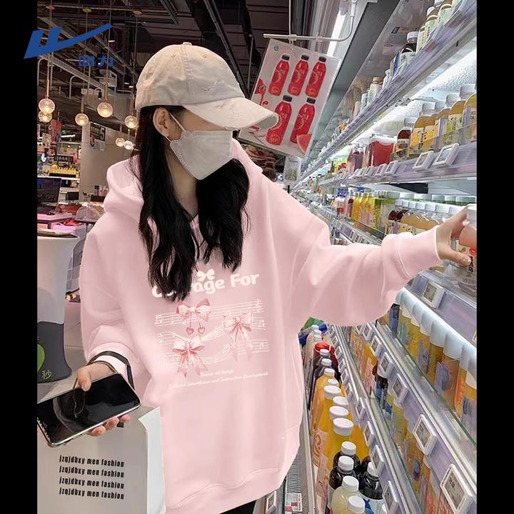 Warrior/回力连帽卫衣外套女款小个子秋季穿搭2025新款宽松上衣女